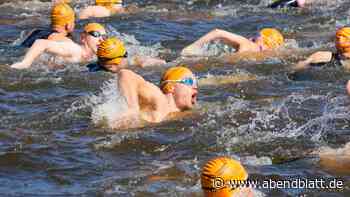 Hamburg Triathlon: HSV-Präsident Henrik Köncke kämpft sich durch die Alster