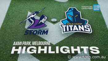 NRL Highlights: Storm v Titans - Round 19