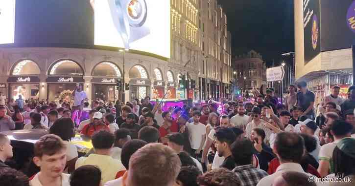 Seven arrested after wild World Cup celebrations in central London