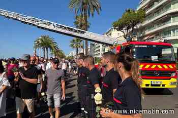 « On ne s’attendait pas à ça... » : l’émotion des sapeurs-pompiers à Nice, applaudis et remerciés par la foule reconnaissante sur la promenade des Anglais