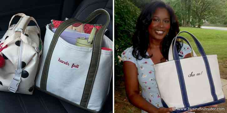 Women in the workplace are putting a new twist on L.L.Bean's famous tote bags
