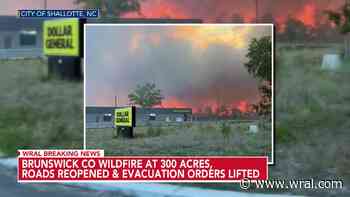 Residents return, roads open after days of wildfire near Shalotte