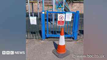 Razor blades discovered in play area sand pit