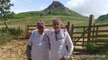 Plucky OAP Howard Barnett tackles Roseberry Topping for charity at grand age of 96