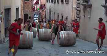 Training for a Tuscan tradition: The wine barrel race