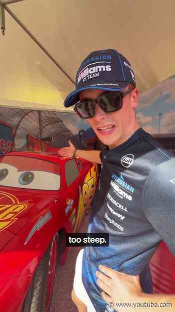 Completing the ultimate Goodwood FOS side quest 🤩 What would Luke's 'Cars' name be? 🤔 #f1