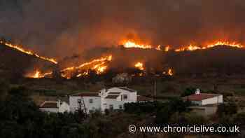 Two British hikers rescued from Spain wildfires alive but badly burned