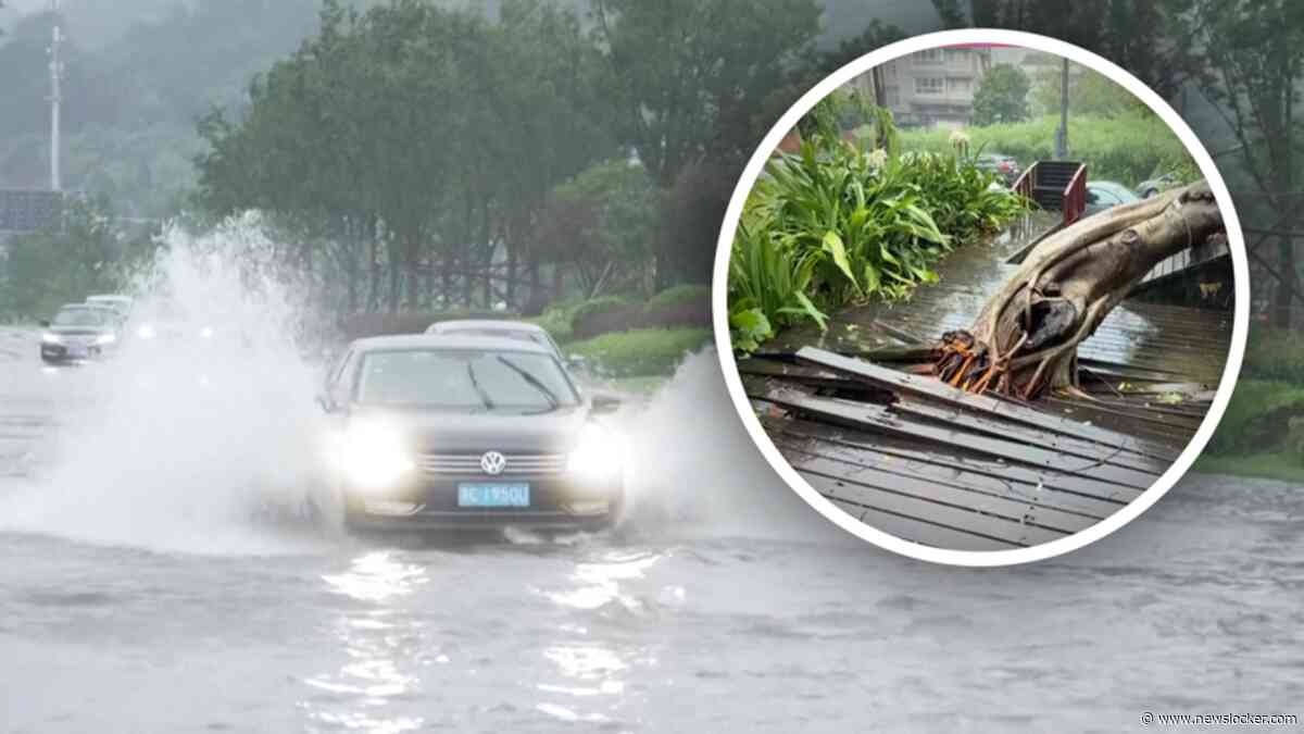 China kampt met hevige overstromingen door orkaan Bavi