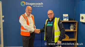 End of an era as one of Newcastle's longest-serving bus drivers retires