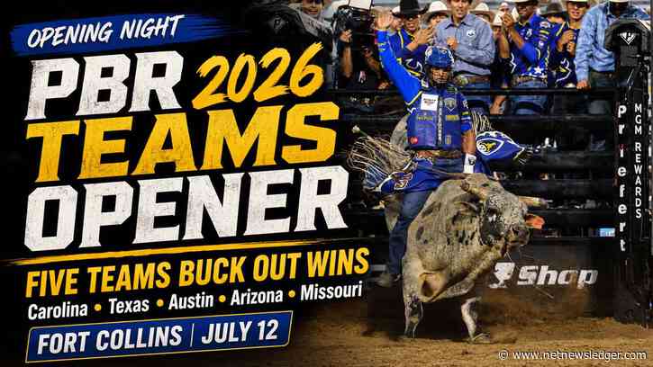 Carolina Cowboys, Texas Rattlers, Austin Gamblers, Arizona Ridge Riders and Missouri Thunder Buck Out Wins to Open 2026 PBR Teams Season