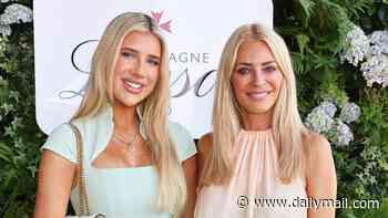 Tess Daly and her lookalike daughter Phoebe match in mint green as they enjoy a rare day out at Wimbledon after she moved to New York to pursue a modelling career