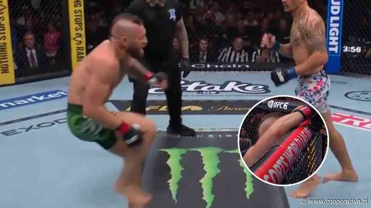 "Destruido": Conor McGregor se lesionó en los primeros segundos de su regreso a la UFC