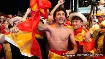 Spain fans celebrate World Cup semi-final place after Belgium win