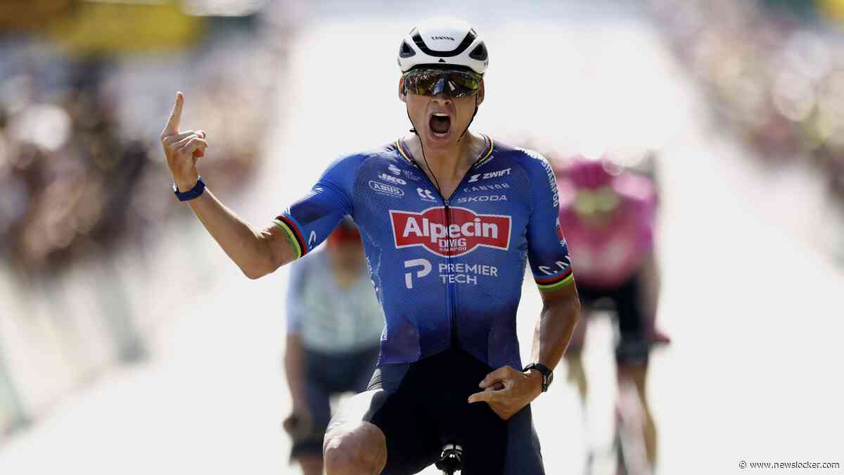 Fenomenale Mathieu van der Poel grijpt na nieuw huzarenstukje ritzege in Tour de France