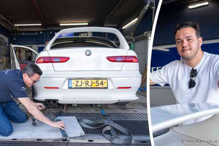 Matthew verruilde zijn Alfa Romeo 156 V6 voor deze Twin Spark: 'Bodykit en spoiler vind ik gaaf'
