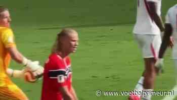 Zwaar gefrustreerde Haaland gaat viral na onbegrijpelijke actie van Sorloth