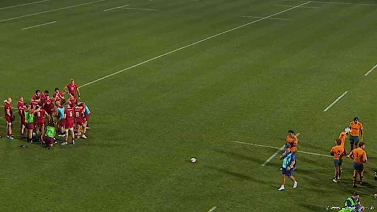 Wales rugby match halted as screams heard on TV coverage and medics rush on