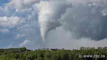 Several structures damaged after tornado passes through part of central Alberta hamlet