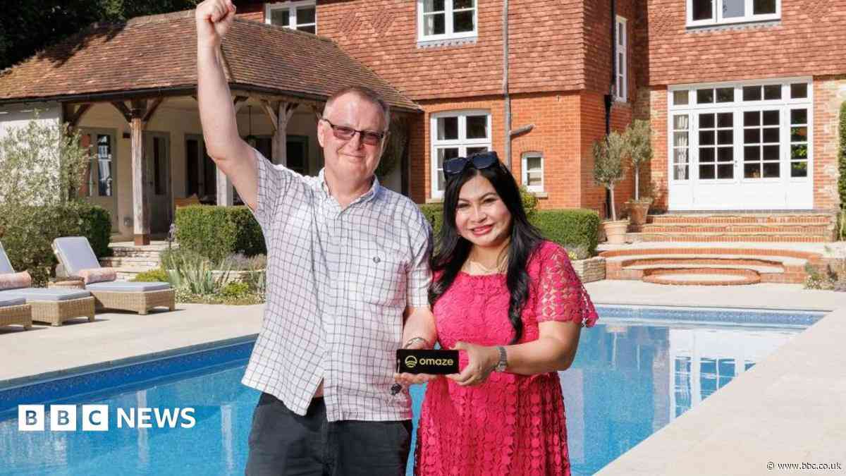 Former milkman wins £4m mansion in prize draw