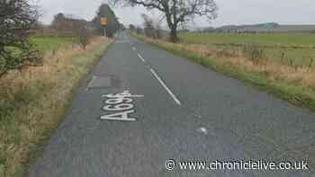 Northumberland road closed near Otterburn while police and paramedics deal with one-vehicle crash