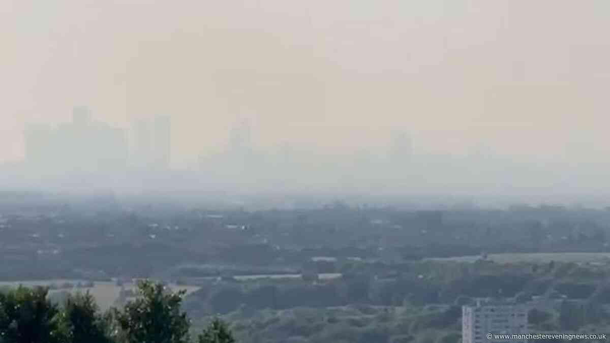 Dramatic video shows scale of Dovestone moor fire as Manchester smothered in smoke