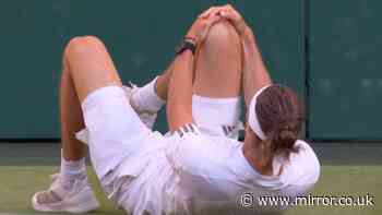 Alexander Zverev winces in pain after nasty fall in Wimbledon final vs Jannik Sinner