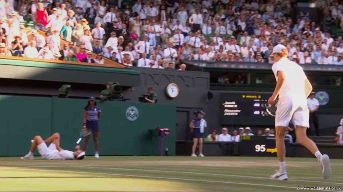 Jannik Sinner shows true colours in Wimbledon final as BBC commentator shouts 'oh no!'