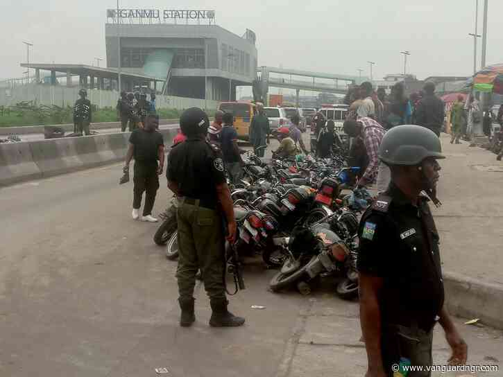 Lagos Taskforce impounds 309 motorcycles, demolishes illegal structures in security crackdown