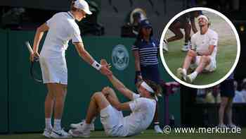 Schrecksekunde um Zverev im Wimbledon-Finale – Sinner-Geste sorgt für Gänsehaut