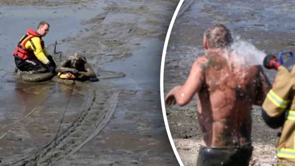 Levensgevaarlijk: man uit slik Waddenzee bij Harlingen gehaald