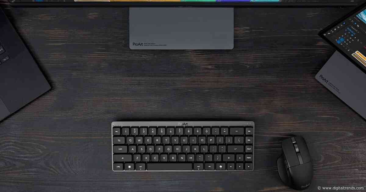 ASUS expands its ProArt lineup with a compact keyboard and a smart creator mouse