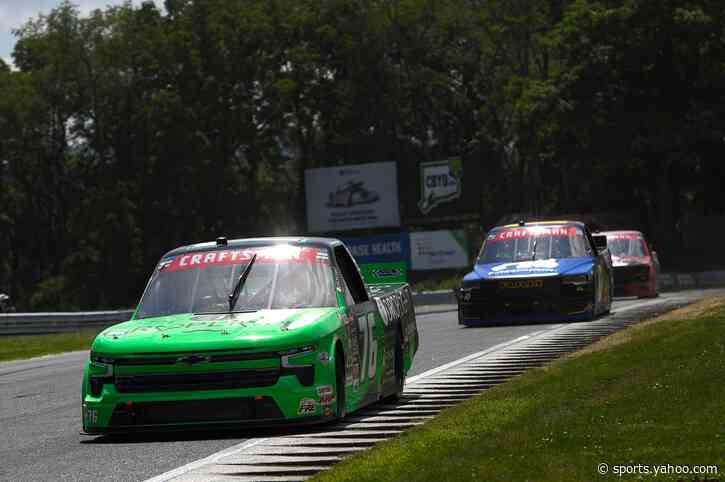 IndyCar driver Louis Foster reacts after wild NASCAR debut