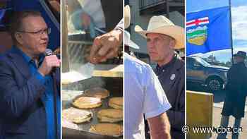 At competing Stampede breakfasts, 2 very different visions for Alberta emerge