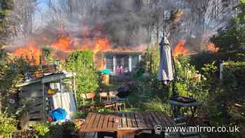 125 firefighters battle huge blaze near London train station as residents evacuated
