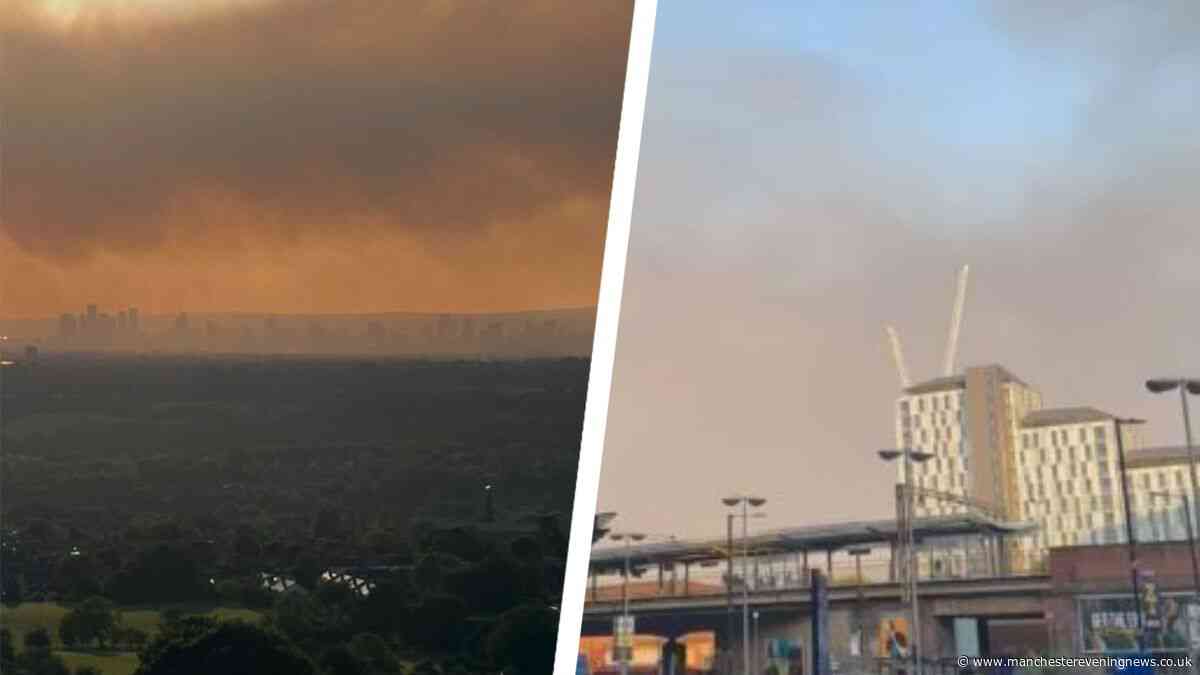 Smoke smothers Greater Manchester as Dovestone moor fire rages on for second day
