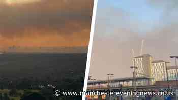 Smoke smothers Greater Manchester as Dovestone moor fire rages on for second day