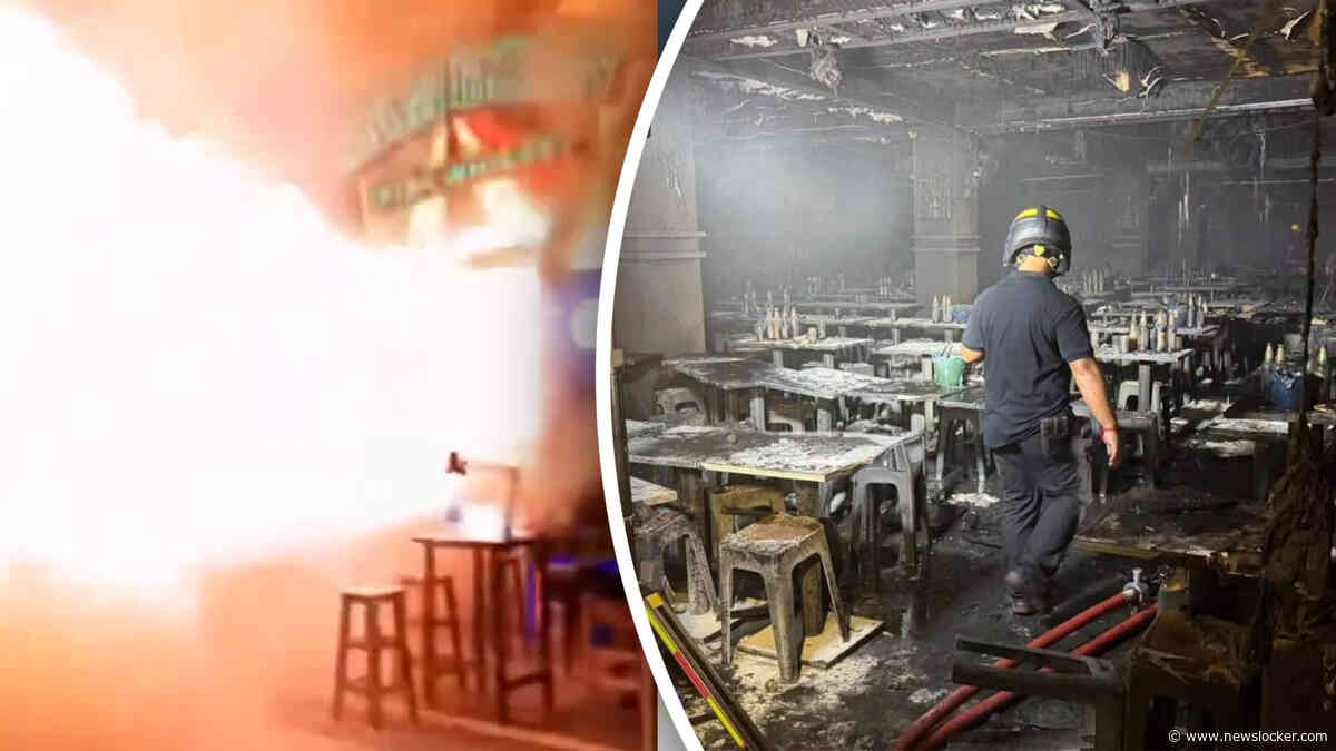 Heftige beelden: zeker 27 mensen komen om het leven bij brand in café in Bangkok