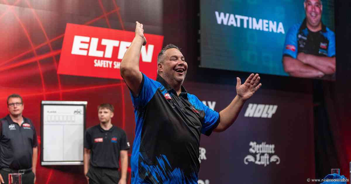 Publiekslieveling Jermaine Wattimena springt en danst, maar verliest eerste Euro Tour-finale