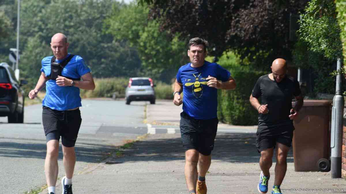 Andy Burnham escorted on run by Diplomatic Protection officers