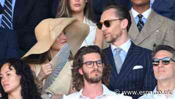 Tom Hiddleston, Andrew Garfield and more celebs in attendance at Wimbledon 2026