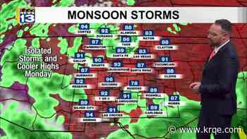 More shower and storm chances move into New Mexico this week