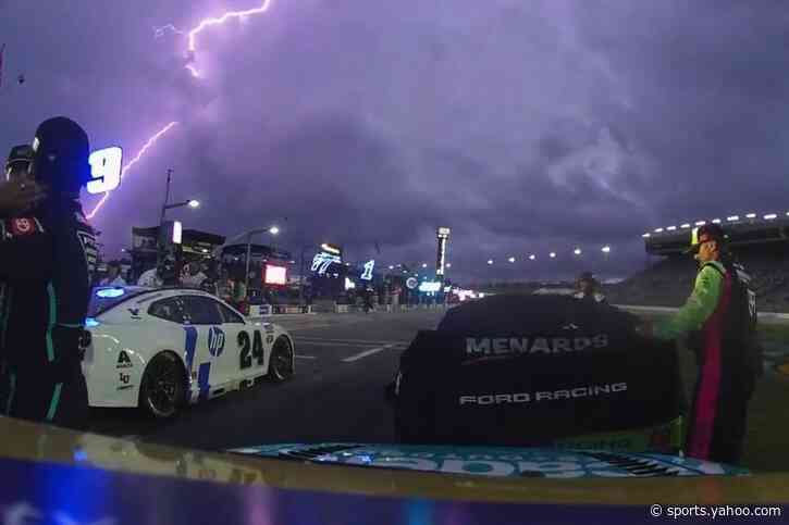 Lightning and rain halts NASCAR Cup Atlanta race just before halfway