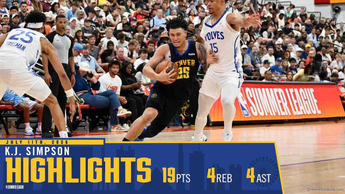 KJ Simpson Highlights vs. Timberwolves 📺 | 2026 NBA Summer League