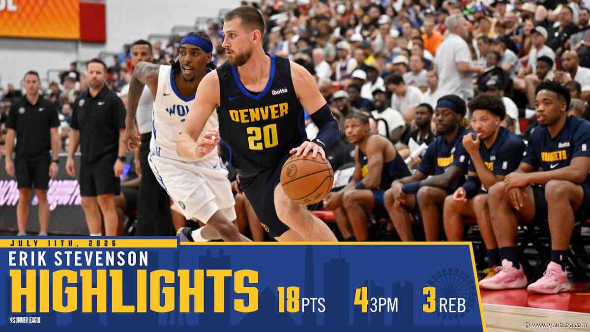 Erik Stevenson Highlights vs. Timberwolves 📺 | 2026 NBA Summer League