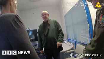 Newly-released video shows Peter Falconio's killer questioned