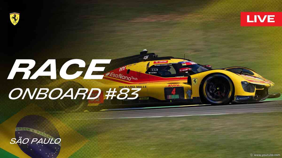 LIVE RACE Onboard car #83 for 6 Hours of São Paulo | Ferrari Hypercar