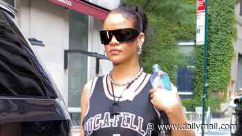 Rihanna supports Jay-Z with her jersey as she heads to his Yankee Stadium concert amid performance rumors