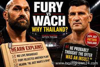 Eddie Hearn reveals why Tyson Fury chose Thailand for comeback fight