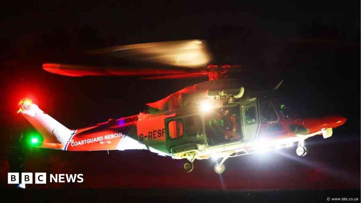 Teen stuck on cliff winched to safety by helicopter