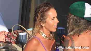 Ciggie-smoking Pip Edwards lets loose in Mykonos like no one is watching: Who's who of socialites - including a skinny Shelley Sullivan - party on a yacht for wild Euro summer